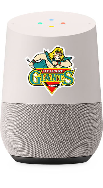 Google Home with the Belfast Giants Logo